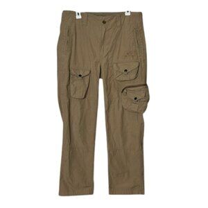 Vintage Polo ralph lauren tan military cargo pant men's 32